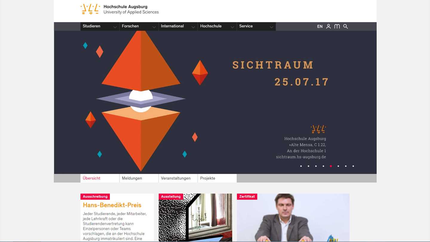 Hochschule-Augsburg Website