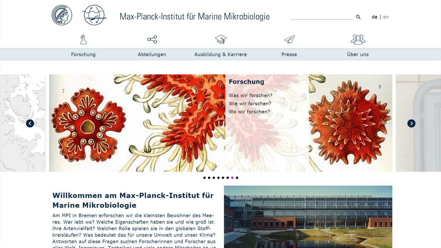 Max-Plank Institut Website